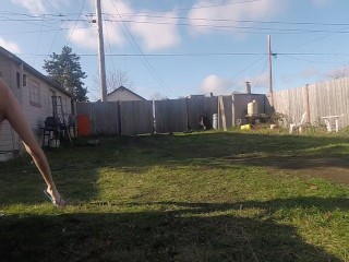 Pissing In My Backyard Naked